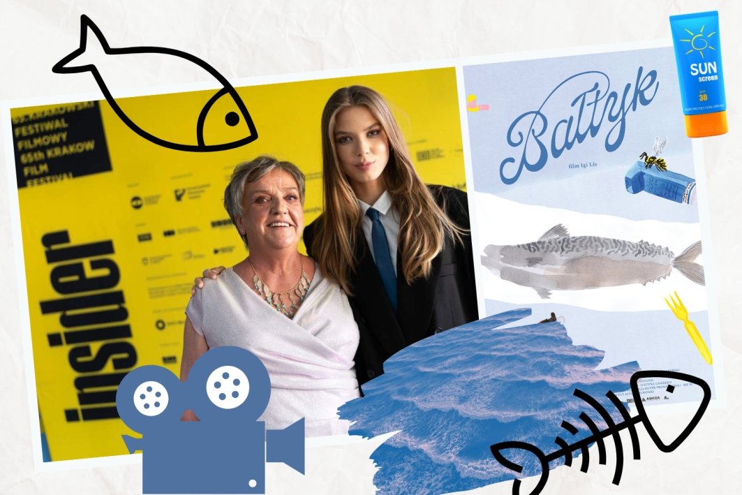 Iga Lis z główną bohaterką jej najnowszego filmu dokumentalnego "Bałtyk" słynną Barbarą, właścicielką Wędzarni u Mieci w Łebie, który miał premierą na otwarciu festiwalu w maju 2025 r., fot. Krakowski Festiwal Filmowy